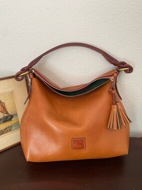 Dooney & Bourke Twist Strap Florentine Hobo Bag in Natural